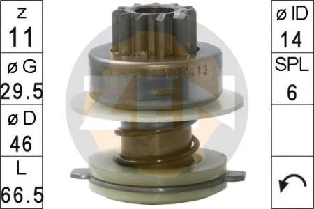Бендікс стартера ZEN ZN0540