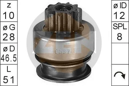 Бендікс стартера ZEN ZN0597