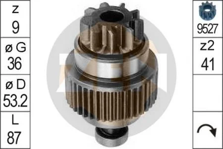 Бендікс стартера ZEN ZN0790