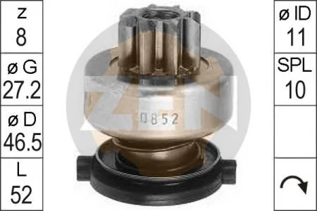 Бендікс стартера ZEN ZN0852