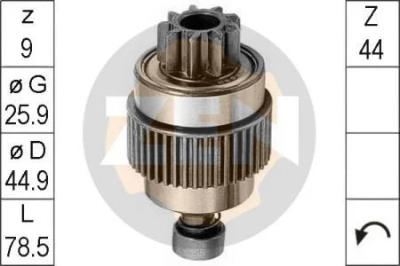 Бендікс стартера ZEN ZN0892