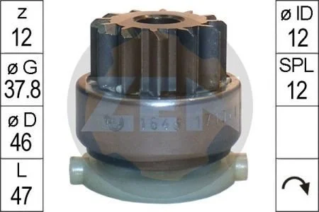 Бендікс стартера ZEN ZN1646