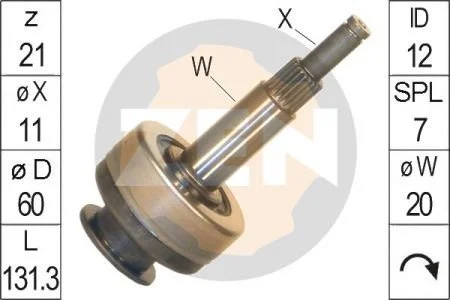 Бендікс стартера ZEN ZN1679