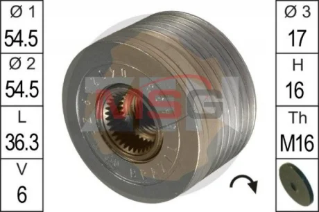 Шків генератора ZEN ZN5433