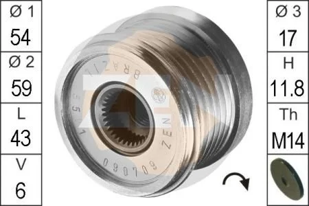 Механизм свободного хода генератора ZEN ZN5501