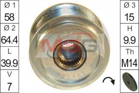 Шків демпферний генератор ZEN ZN5509