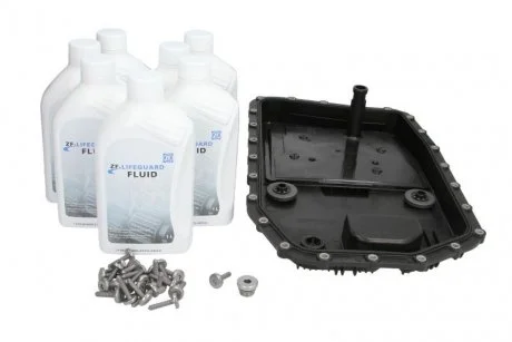 Комплект для заміни олії LIFEGUARDFLUID 6 (7х1л+сервісний к-т) АКПП 6HP19/x/21/21x ZF 1071.298.033 (фото 1)