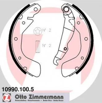 Гальмівні колодки барабанні ZIMMERMANN 109901005