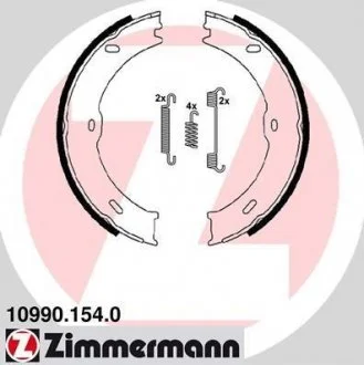 Гальмівні колодки барабанні ZIMMERMANN 109901540 (фото 1)