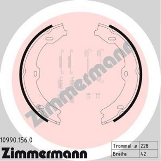 Колодки тормозные ZIMMERMANN 10990.156.0 (фото 1)