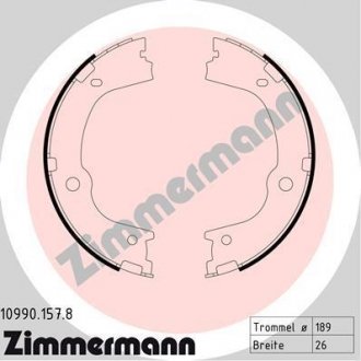 Колодки тормозные ZIMMERMANN 109901578 (фото 1)