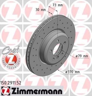 Тормозной диск ZIMMERMANN 150.2911.52 (фото 1)
