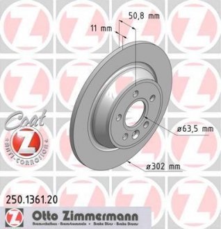 Гальмівні диски ZIMMERMANN 250136120
