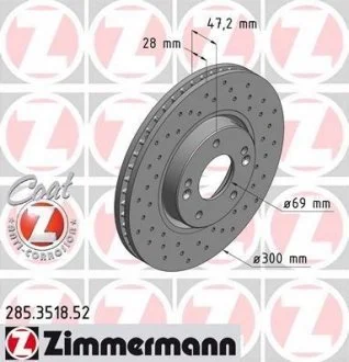 Тормозные диски Sport ZIMMERMANN 285351852