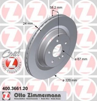 Гальмівні диски ZIMMERMANN 400366120