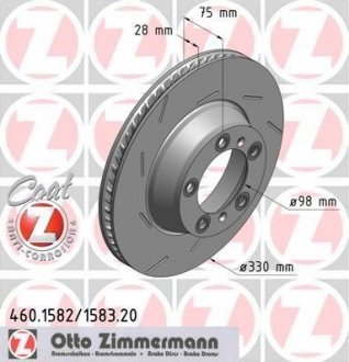 Тормозные диски ZIMMERMANN 460158220 (фото 1)