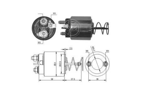 Втягивающее реле стартера ZM ZM1492