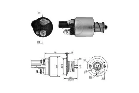 Втягуюче реле стартера ZM ZM1498
