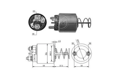 Втягивающее реле стартера ZM ZM1597