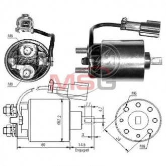 Втягуюче реле стартера ZM ZM1717