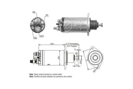 Втягуюче реле стартера ZM ZM815