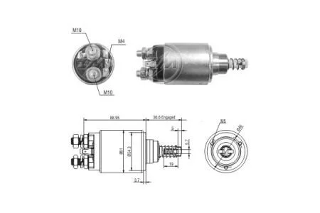 Втягуюче реле стартера ZM ZM8640